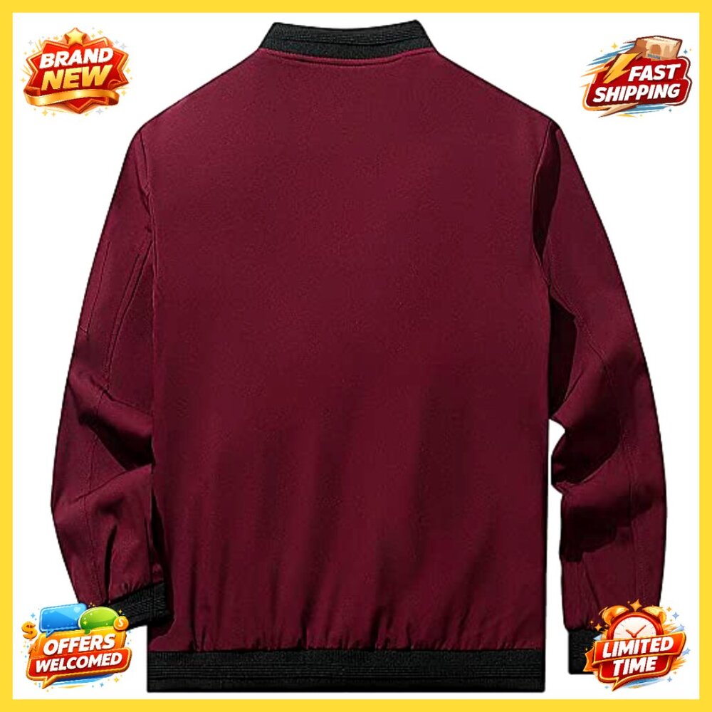 Slim Fit Lightweight Softshell Flight Bomber Jack… - image 3